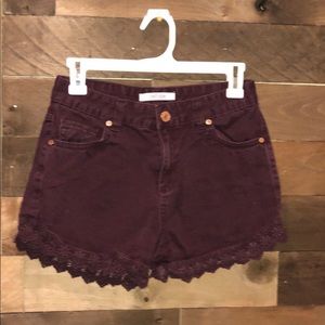 Maroon shorts